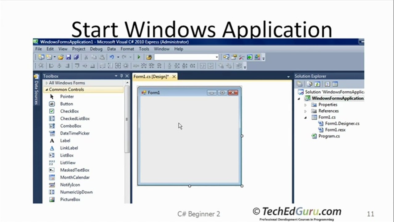 Creating First C# app