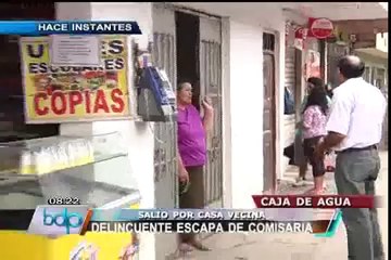 SJL: Delincuente fugó de comisaría de Caja de Agua por casa colindante