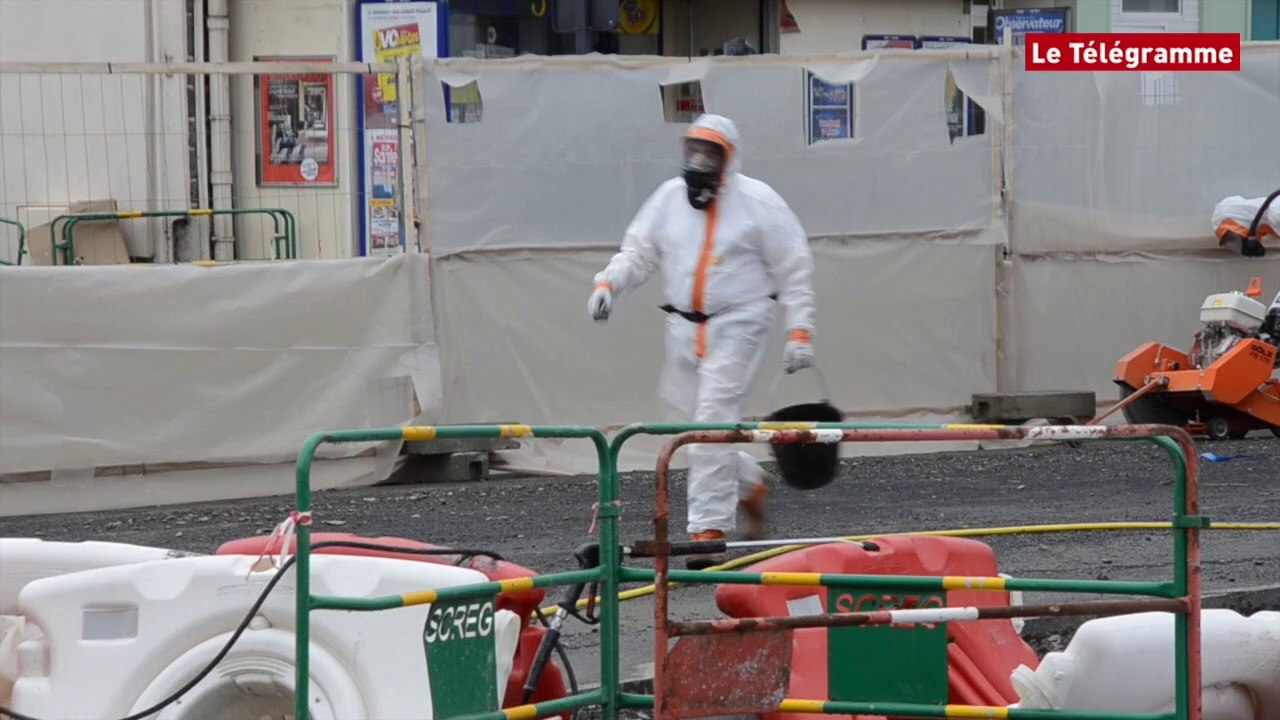 Saint-Brieuc. Chantier de TEO : chantier test