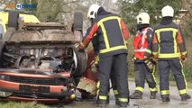 Vrouw en drie kinderen gewond bij ongeval Vlagtwedde - RTV Noord