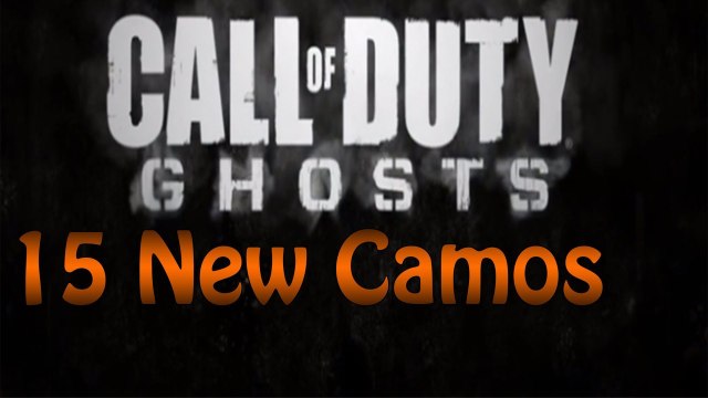 Call of Duty Ghosts - 15 New Hidden Camos