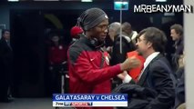 Drogba ve David Luiz'in Selamlaşması