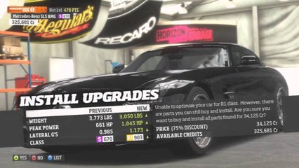 Forza Horizon - "Mercedes SLS AMG" (213 Mph)