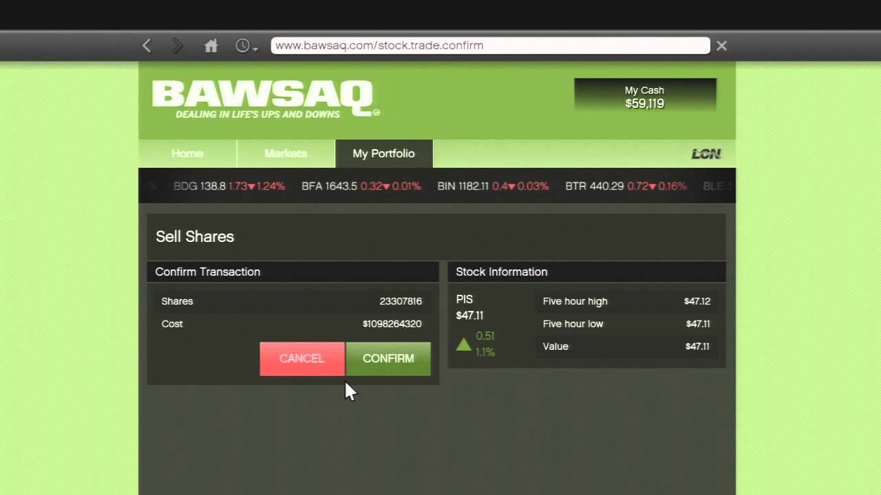 GTA 5 - GTA 5 Huge Stock Market Profit
