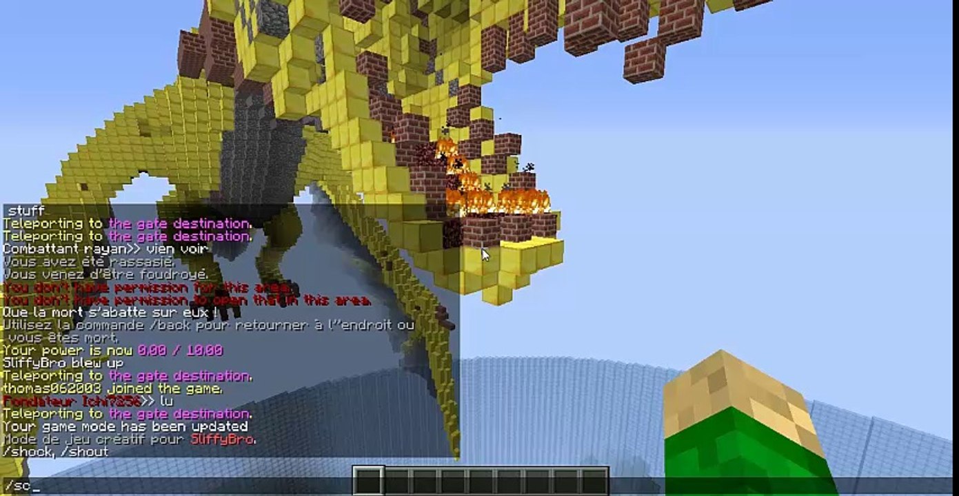 Server Minecraft on rejoin Mini-jeux pvp Akacraft le serveur de BG :-)