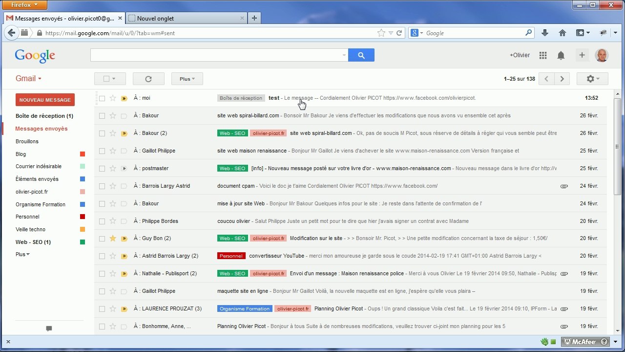 Gmail : Rédiger un message