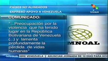 Mov. de los No Alineados exige respetar autodeterminación de Venezuela