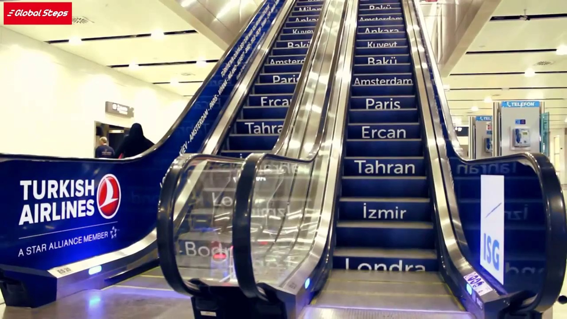 ⁣Global Steps Escalator Advertising - Global Steps, Yürüyen Merdiven Reklamı