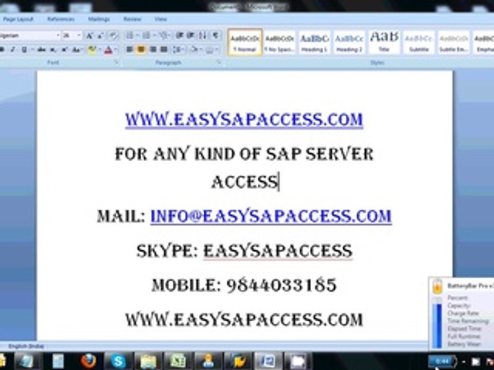 SAP FICO Server Access For Practice
