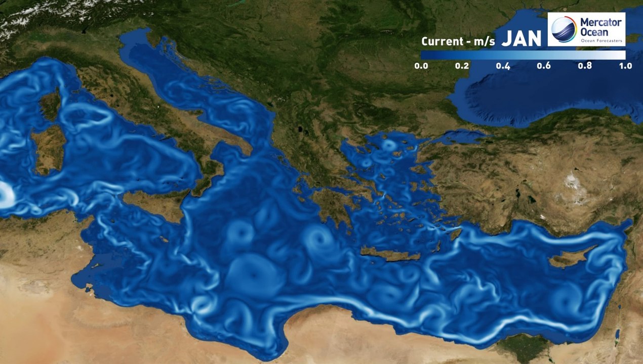 Courants marins en Méditerranée