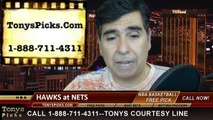 Brooklyn Nets vs. Atlanta Hawks Pick Prediction NBA Pro Basketball Odds Preview 4-11-2014