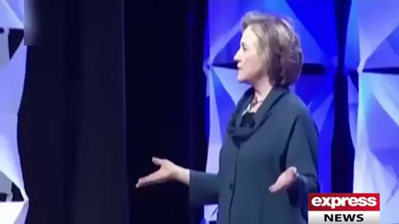 Thrown Shoe at former First Lady Hillary Clinton