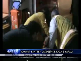 MAHMUT ESATBEY CADDESİNDE KAZA 2 YARALI