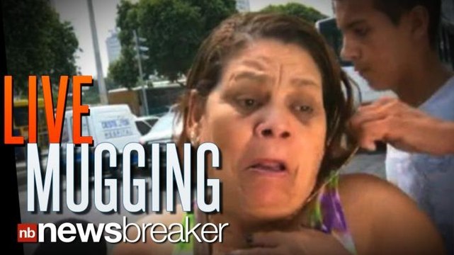 LIVE MUGGING: Woman Attacked During Interview in Brazil While Talking About High Crime Rate in Area