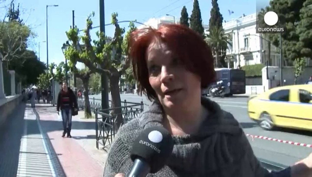 Greeks forced to walk to work in Athens as German Chancellor Angela Merkel visits