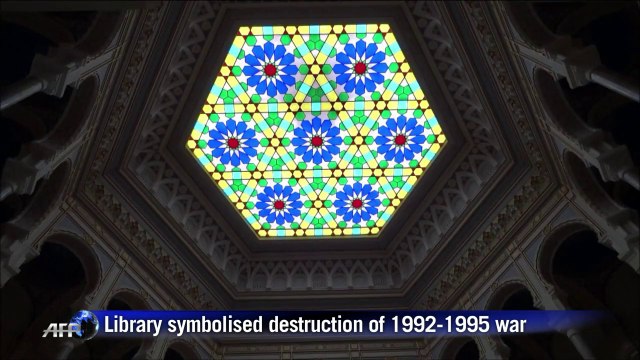 Bosnia's national library opens to press two decades after war