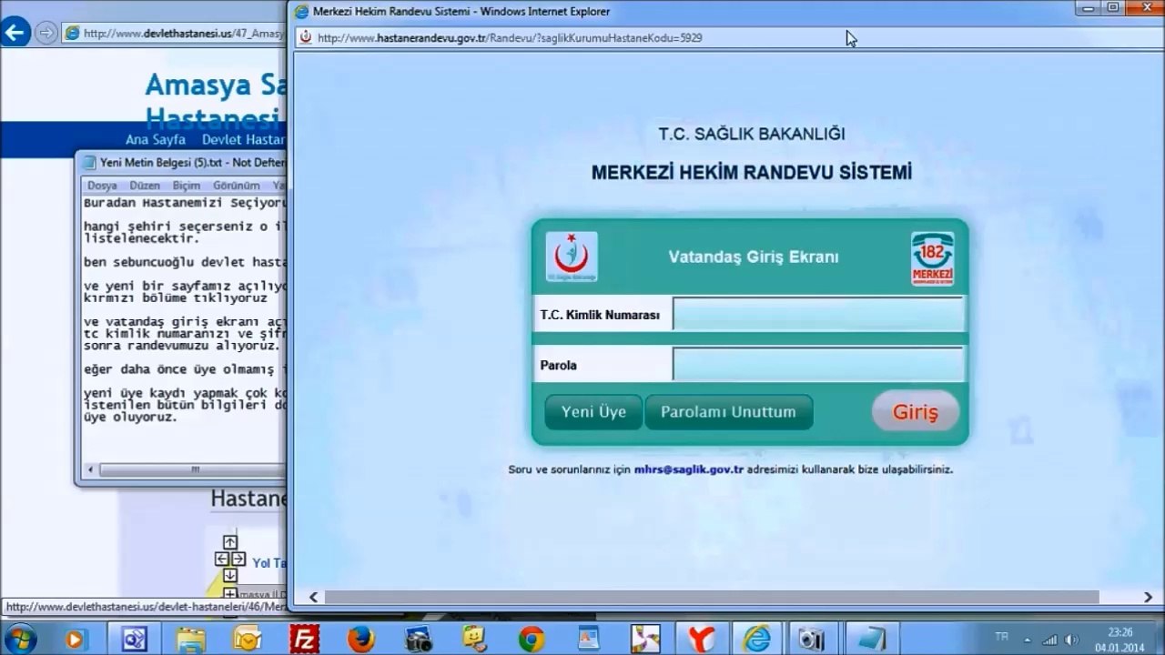 Hastane Randevu Nasıl Alınır Video