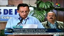 Santos dialoga en Cuba pero insinúa amenazas en Colombia: FARC-EP