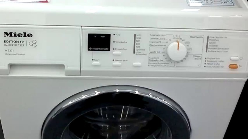 Miele W 3371 WCS Edition 111 Waschmaschine im Test - video Dailymotion