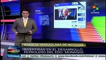 Venezuela:estado invertirá 4 mmdd para desarrollo petrolero en Monagas