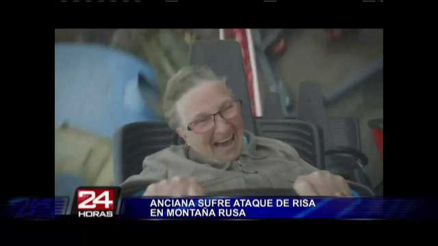 Holanda: anciana de 70 años sufre ataque de risa en montaña rusa