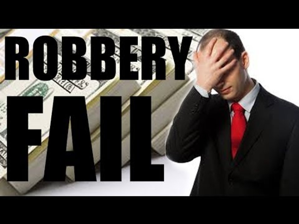 Stupid criminal: bank robber gets robbed in Texas