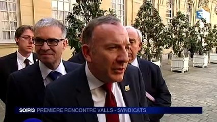 Première rencontre entre Manuel Valls et les partenaires sociaux