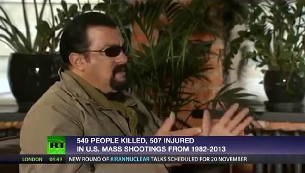 Steven Seagal: Mass Shootings in the US are "Engineered"