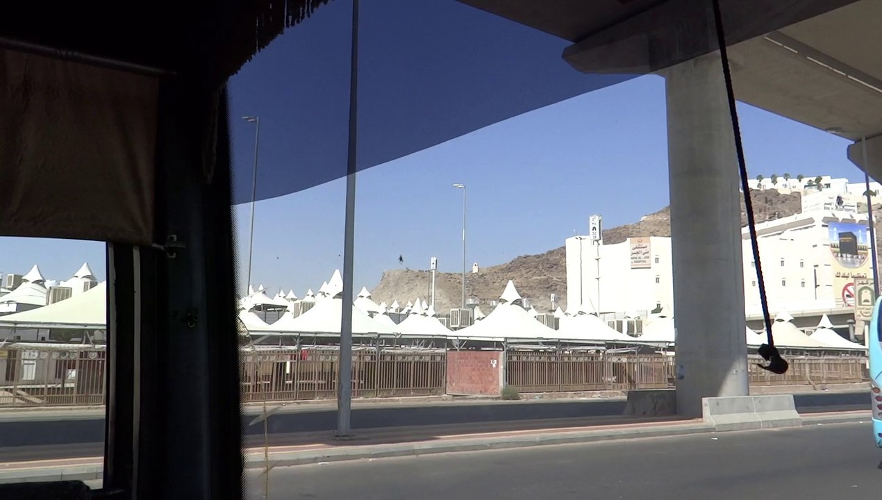 Journey by bus for Ziarath and historical Locations of  Makkah 8 April 2013 in Saudi Arabia
