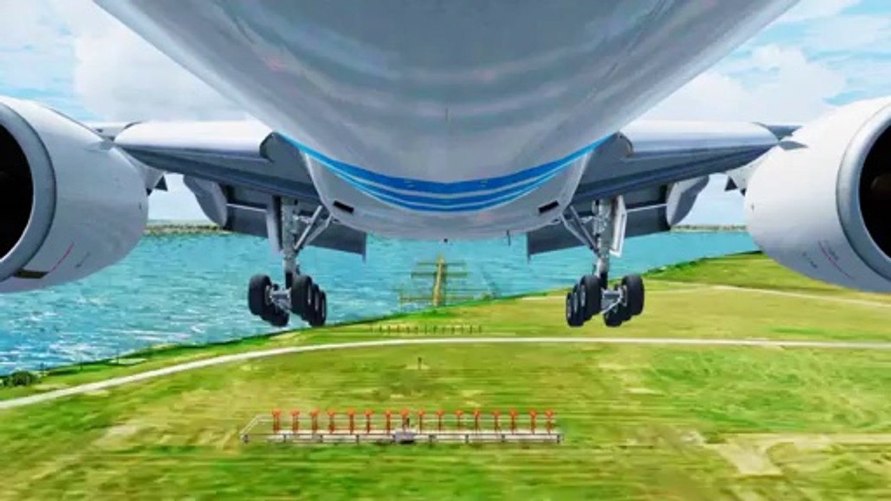 FSX EgyptAir Boeing 777 Landing @ Liverpool ( Gear ) ( HD )