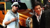 Shah Rukh Drives Away With Mikha Singh's Hummer !