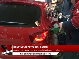 BENZİNE GECE YARISI ZAMMI