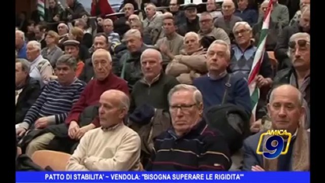 Patto di stabilità | Vendola bisogna superare le rigidità