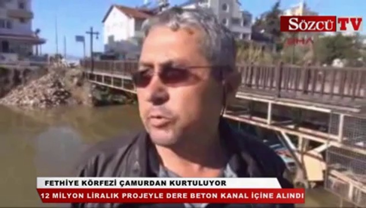 Fethiye Körfezi çamurdan kurtuluyor