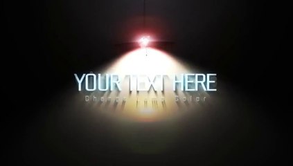 Swinging Lamp Light Reveal - After Effects Template