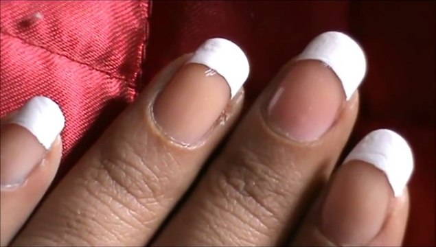 My French Manicured Nails! - easy french nail manicure - easy nail art design