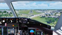 FSX Delta MD-81 Landing @ Buffalo ( Cockpit ) ( HD )