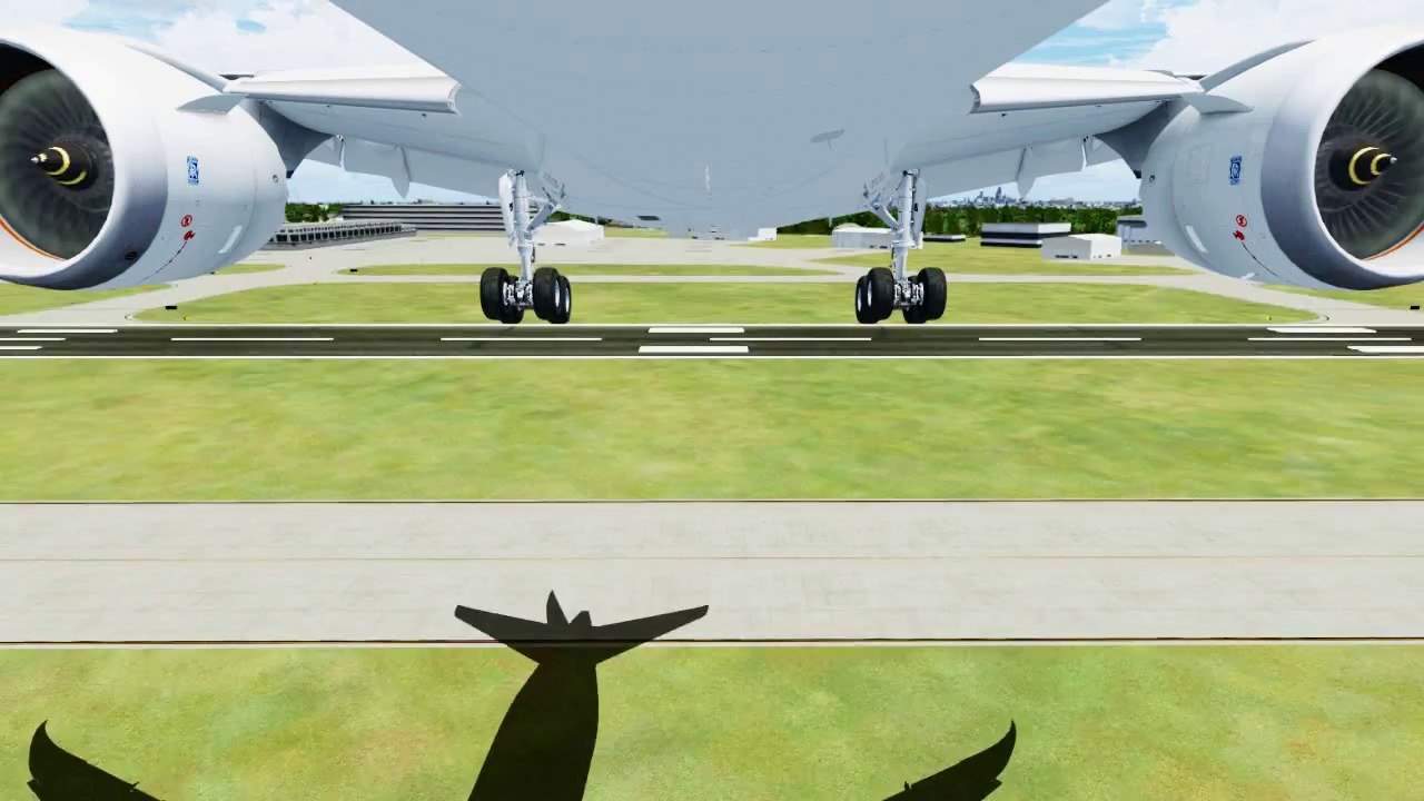 FSX American Boeing 787 Landing @ Indianapolis ( Gear ) ( HD )