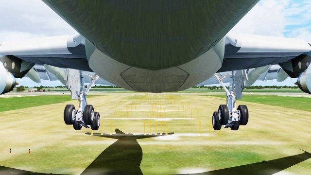 FSX KLM Airbus A330 Landing @ Amsterdam ( Gear ) ( HD )