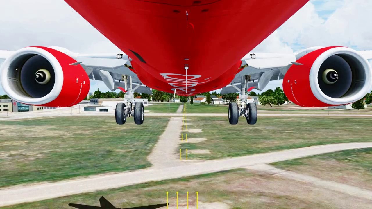 FSX Air Berlin Boeing 737 Landing @ Maastricht ( Gear ) ( HD )