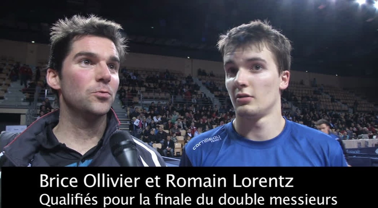 France Ping 2014 - Jour 2 : Brice Ollivier et Romain Lorentz en finale du double messieurs !