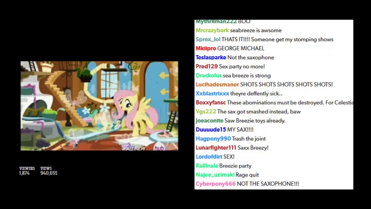 MLP FiM: S4E16 "It Ain't Easy Being Breezies" with Chat Reaction