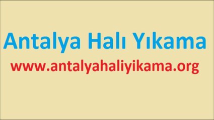 下载视频: Antalya Nepal Halı Yıkama | Antalya Halı Yıkama