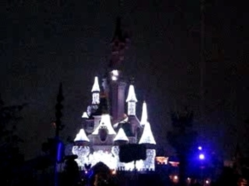 illumination du château Disney