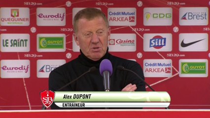 Conférence de presse Stade Brestois 29 - Stade Lavallois (2-1) : Alex  DUPONT (SB29) - Denis ZANKO (LAVAL) - 2013/2014