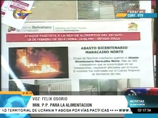 Osorio denuncia quema a establecimientos y transporte de Mercal