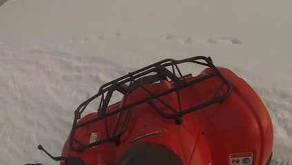 ATV Spin Out Crash & Gopro Hero 3 Test In Finland