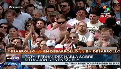 Argentina: elogio de la peronista Fernández a la Unión Cívica Radical