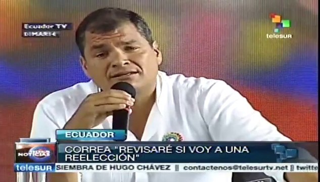 Ecuador, preguntas fundamentales ; revisará Correa si se reelige o no