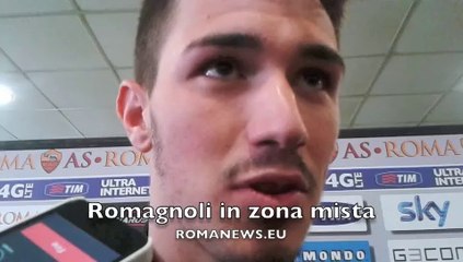 Romagnoli in zona mista Roma-Inter